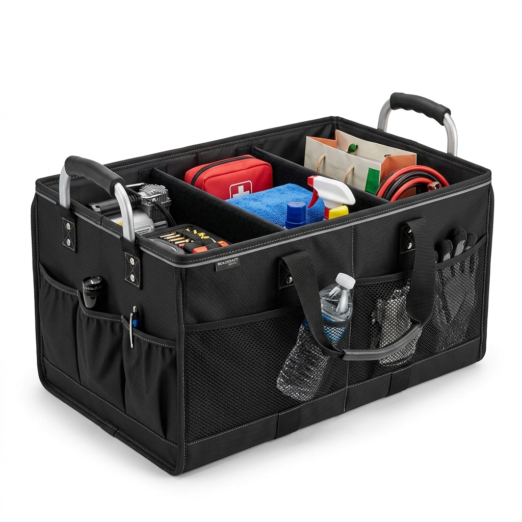 Heavy-Duty Waterproof Foldable Vehicle Cargo & Trunk Organizer